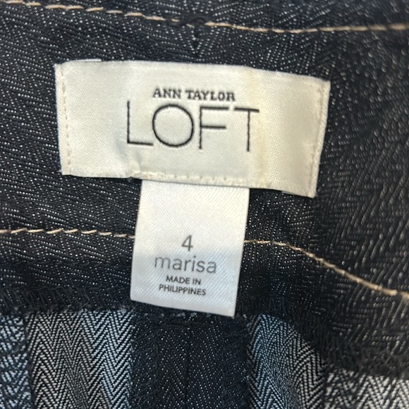 Black denim capris pants - Picture 6 of 8